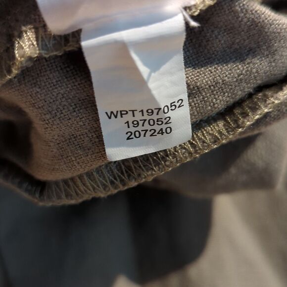 J.Jill Pure Jill Garment Dyed Linen Roll Tab Hem Crop Pant Women SP Green - Picture 7 of 8